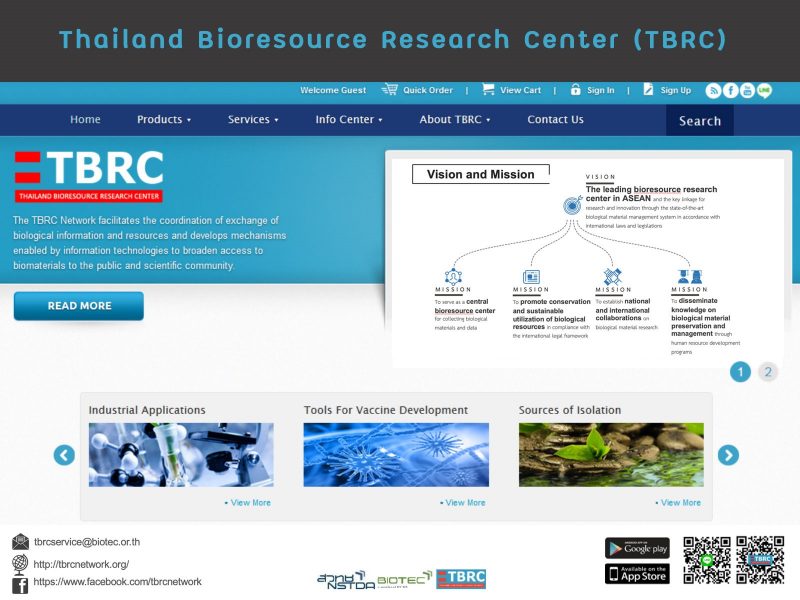 ศูนย์ชีววัสดุประเทศไทย (Thailand Bioresource Research Center)